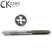 M6×0.5 HSS Metric Tap And Die Set,Thread Tap + Round Die Right Hand HSS Taper