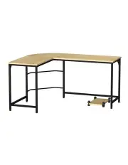 [Artiss] L-Shaped Computer Desk in Oak
