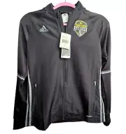 Adidas Training Jacket Ventura Soccer Unisex Black Climalite Small 8-10 jj3713