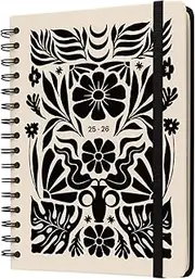 Kokonote A5 Academic Diary 2025-2026 Week To View - Nordic | Academic Planner 2025-2026 With Stickers, Student Essentials For University, Back To School Supplies