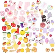 SHINEOFI 100 Pcs Resin Food Props Handmade Decorations for DIY Projects Safe Odorless