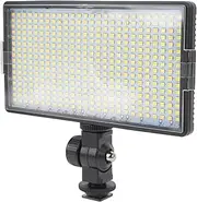 LED Video Light, 30W LED Flat Panel Fill Light with Angle Adjustment, Compact Photography Lighting Panel Camera Studio Fill Light for Live Broadcast Photo Video
