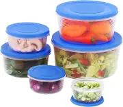 MILTON Mixing Bowl Set with Lids; Kitchen Food Storage Containers, Plastic