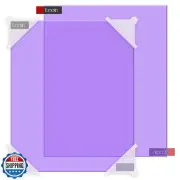 Enoin 2 Pack 12x16 Inches Purple Translucent Acrylic/Plexiglass Sheet 0.118''