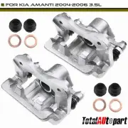 2X Disc Brake Caliper w/ Bracket Rear Left & Right for Kia Amanti 2004-2006 3.5L (for: Kia)