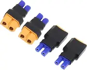 2Pairs EC2 to XT60 Plug Male Female Adapter Connector for RC FPV Drone Car Lipo NiMH Battery Charger ESC
