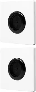UKCOCO 2pcs Wall Plate Cover Flexible Opening for Blank Tv Cord Hider Grommets Included Elegant Whiteboard Design for Organized Spaces