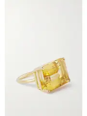 [JIA JIA] JIA JIA - Jumbo 18-karat Gold Citrine Ring - Orange - 5 1/2 5 1/2 Orange