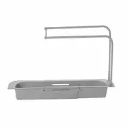Telescopic Sink Rack Holder Expandable Storage Drain Basket for Home Kitchen Kit