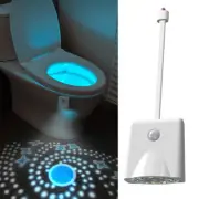 Toilet Light Motion Activated Sensor LED Bathroom Seat Night Lamp RGB Multicolor