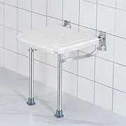 Wall-Mounted Folding Shower Seat Bench,Foldable Wall Shower Chair,Wall Stool Foldable Shoe-Changing Stool for Foyer/Balcony/Bathroom