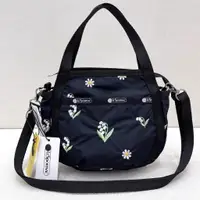 在飛比找蝦皮購物優惠-LeSportsac 刺繡雛菊花 手提肩背斜背多用包 降落傘