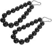 SUPVOX 2pcs Beaded Flagpole Retainer Ring Durable Fixing Accessory for Use Prevents Tangles Safe Material for Performance for Veranda Balcony Garden Backyard