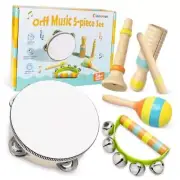 Musical Instruments for Toddlers, Commodum Wooden Percussion Instruments Set,