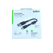 BELKIN BOOST CHARGE USB-C TO USB-A CABLE BRAIDED 15CM TYPE C BLACK CAB002BT0MBK