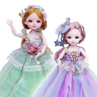 在飛比找Yahoo奇摩購物中心優惠-colorland芭比娃娃 公主娃娃舞會禮盒 多關節可動換裝