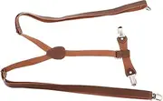 [Healeved] Unisex Adjustable Suspender with Reliable Clips Comfortable Shaped Design for Men and Women Versatile Fashionable Elastic Pant Suspenders for Jeans and Dress Pants