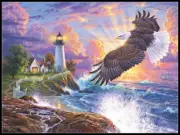 The Guiding Light - DIY Chart Counted Cross Stitch Patterns Needlework DMC