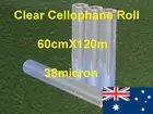 Clear Cellophane Roll 60cmX120m 1Roll/Pack 38micron