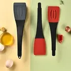 Silicone Silicone Spatula Clip 2 in 1 BBQ Clip Food Tongs Pancake