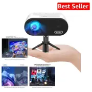 Portable Full HD Mini Projector with WiFi 6 & Bluetooth – Compact Home Cinema
