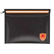 Fireproof Document Bag 2200°F/5200°F, 15×11"with Zipper and Refle