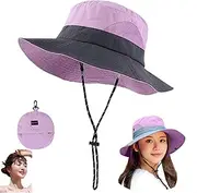 [COZYFEELING] Sun Hat for Women,Upf 50 + UV Bucket Hat, Sun Protection Hat,Wide Brim Hat,Adjustable Brim,Hat Women,Suitable for Climbing, Summer Fishing, Hiking, Camping, Gardening, Farming, Outdoor Sports