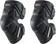 SCOYCO 1 Pair Motorcycle Knee Shin Guard Pads Black Adjustable Knee Cap Pads Protector Armor for Motocross Racing Mountain Biking