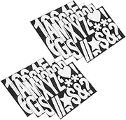 EXQUIMEUBLE Mailbox Lettering Numbers Stickers PVC Set for Trash Can DIY Design Aesthetic Mailbox Stickers