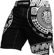 [Hardcore Training] TA Moko Blue Fight Shorts Men's MMA BJJ Grappling Fitness Boxing Muay Thai No Gi