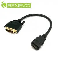 在飛比找PChome24h購物優惠-BENEVO 30cm HDMI(母)轉DVI-D(公)訊號