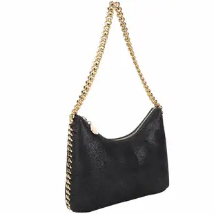 Stella McCartney Falabella 金鍊肩背腋下包(黑色)