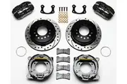 Wilwood Dynapro Low-Profile Rear Brake Kit - 4-Piston 11" Suit Small for Ford With 2.50 Offset & Internal Park Brake WB140-11403-D