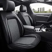 CHUANN ar Seat Covers Universal Full Set for Renault Megane E-Tech Electric / Megane GT / Megane GT Coupe Hatchback / Megane Hatchback / Megane RS Auto Parts/Waterproof/Grey