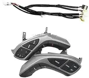 XEDLAMP Car Cruise Control Button, for Hyundai, I30, for Elantra, 2012 2013 2014 2015 Auto Steering Wheel Button Audio Phone Bluetooth Cruise Control Car Switches Steering Wheel Control Switch Panel(B