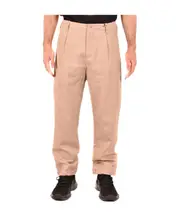 turn-up hem straight-leg trousers IT50 Nude