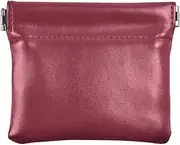 [Joitme] Titian Red Solid Color Coin Purse Small, Little Girl Wallets, Slim Womens Wallet, Titian Red solid color, 4.33x3.74In, Titian Red Solid Color