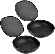 Outanaya 2pcs Black Storage Box Soft Case Portable Period Holder Outdoor Carrier