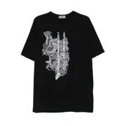 [Yohji Yamamoto] Yohji Yamamoto Graphic-print T-shirt III NUMERIC BLACK