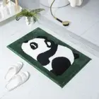 Microfiber Panda Bathroom Carpet 40x60cm Bath Mat Rug Living Room