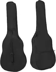 Kisangel Guitar Case Bag Durable Side Zipper with Double Sliders Black for Electric and Acoustic Guitars Convenient Shoulder Hand Carry
