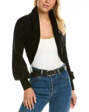 Autumn Cashmere Sequin Cashmere-Blend Shrug
