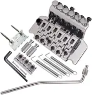 Electric Guitar Double Locking Tremolo System Bridge for Floyd Rose Chrome