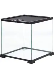 5 Gallon reptile terrarium tank With Lid 12x12x8