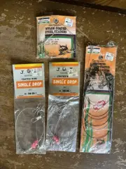 NOS Kmart Beaded Single Drop & Nylon Coated Steel Leaders LOT UNUSED Vintage
