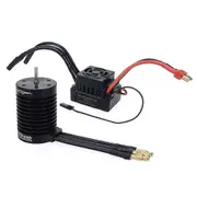 Surpass Hobby Waterproof F540 V2 3650 Sensorless Brushless Motor with 60A ESC for 1/12 1/14 RC Brush