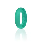 Silicone Wedding BR Solid Ring - Basic-Turquoise by ROQ for Women - 11 mm Ring