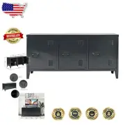 Spacious Stackable Metal Storage Unit with 6 Shelves for Kids and Home Office