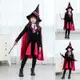 萬聖節兒童服裝女童cosplay小女巫演出服派對裙子舞台表演衣服