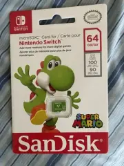 SanDisk 64 GB Micro SD XC Memory Card for Nintendo Switch / Lite Green Yoshi Edi